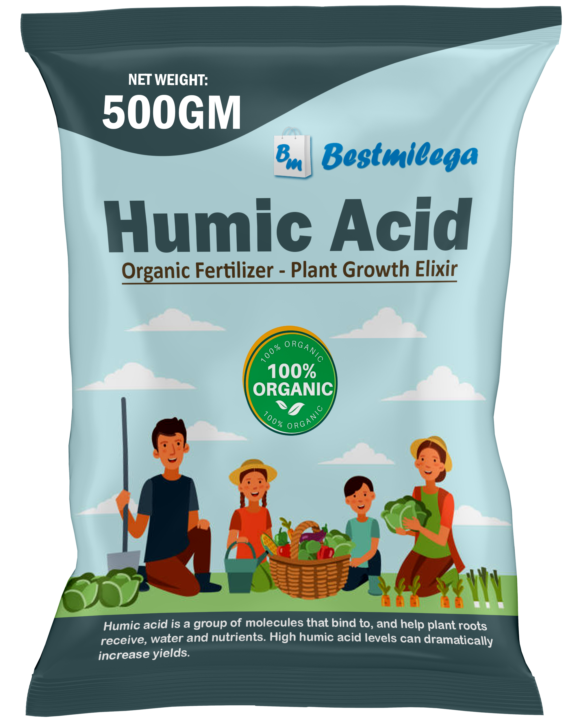 Humic Acid Fertilizer For Plant (500gm)