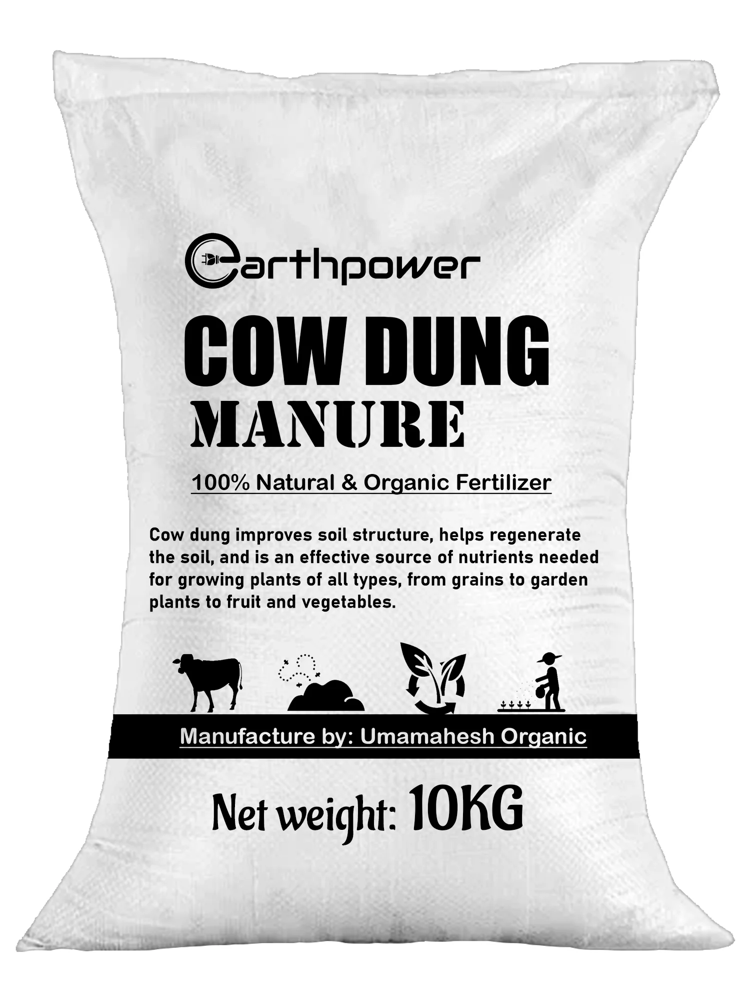 Cow Dung Compost For Plants Cow Manure 10 Kg