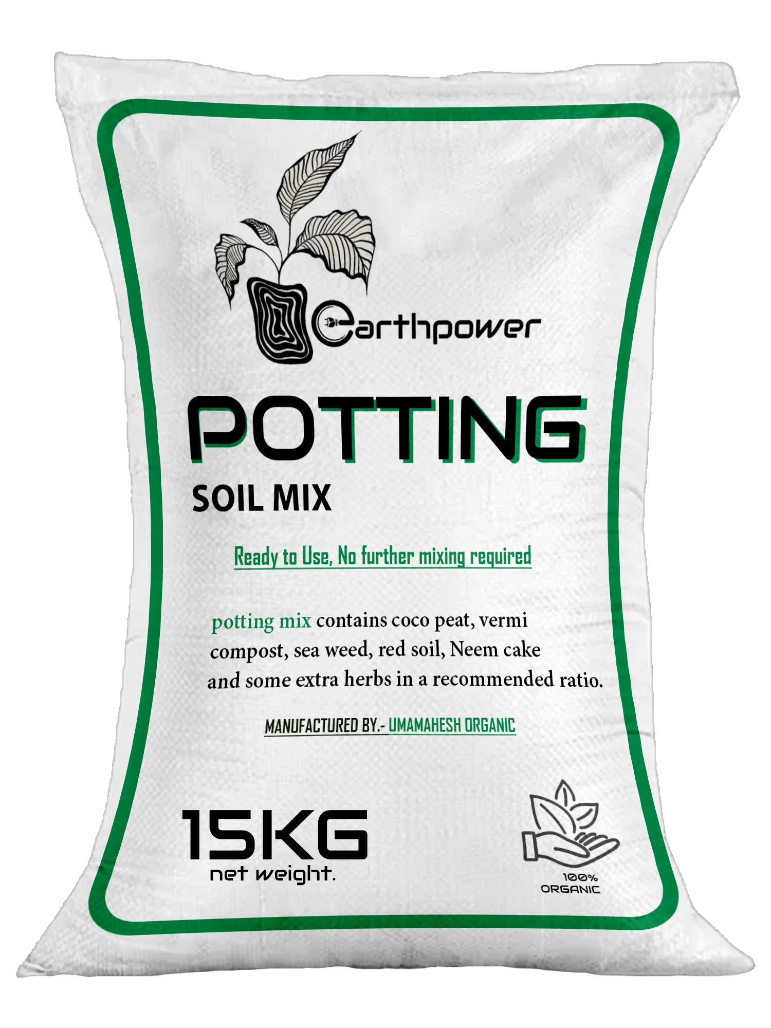 Potting Soil Mix for Plants 15Kg