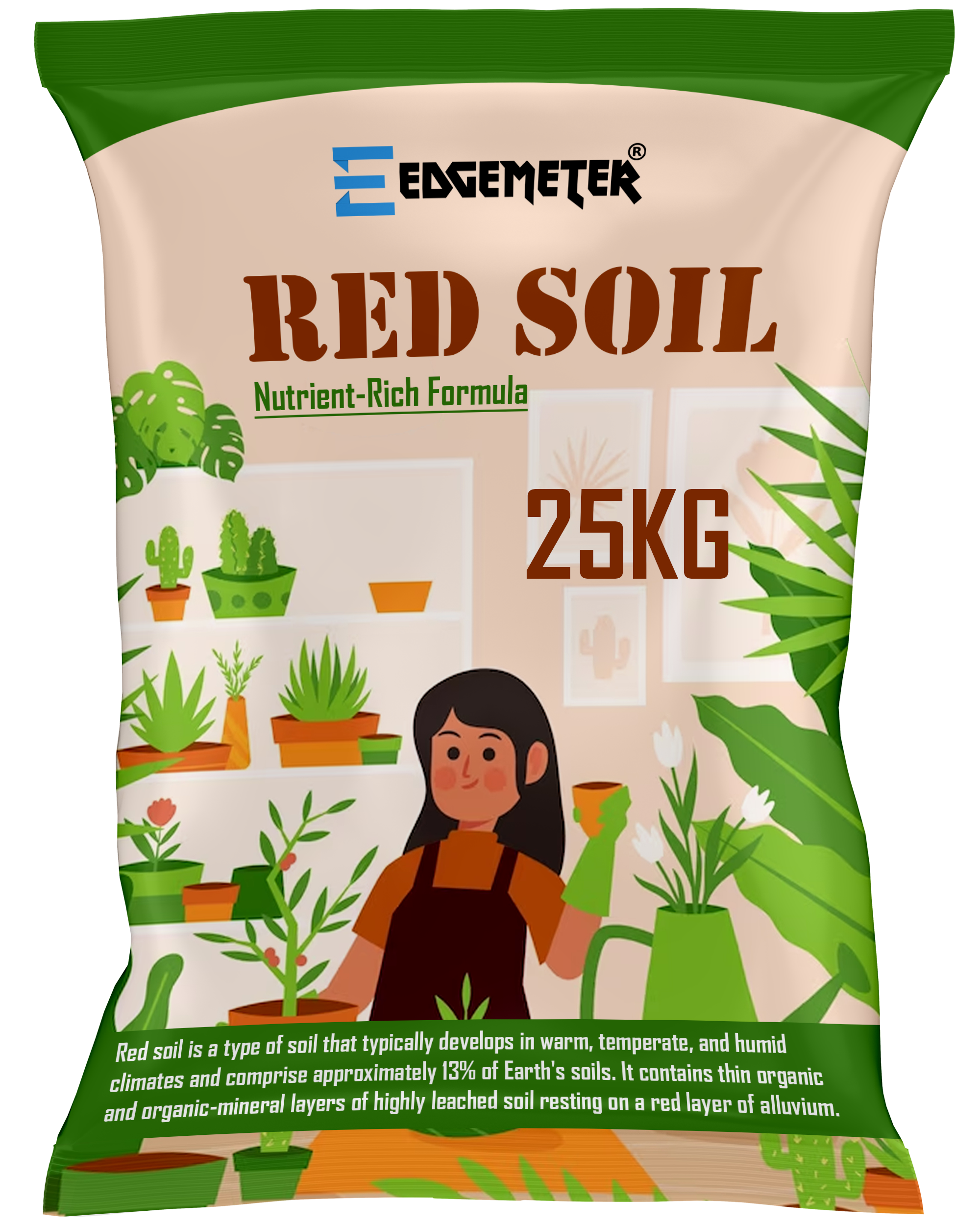 Garden Red Soil for Plants - 25 Kg | Fertilizer for Plants | Manure for Home Gardening